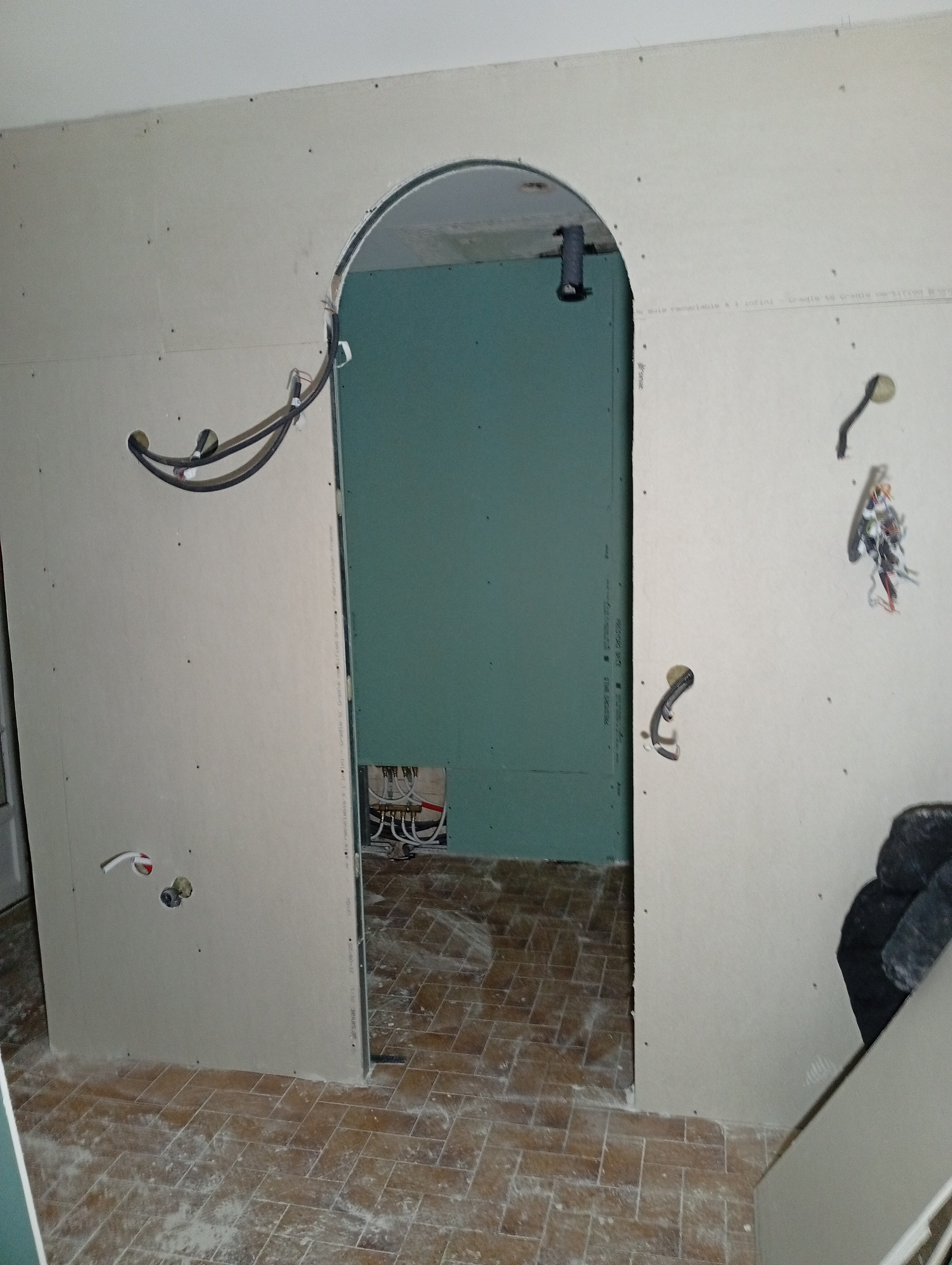 Cloisons hydrofuges chantier